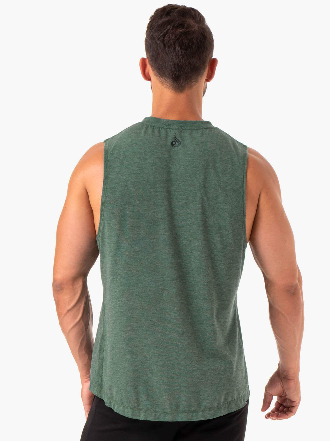 Iron Baller Tank - Green Marl Clothing Ryderwear 