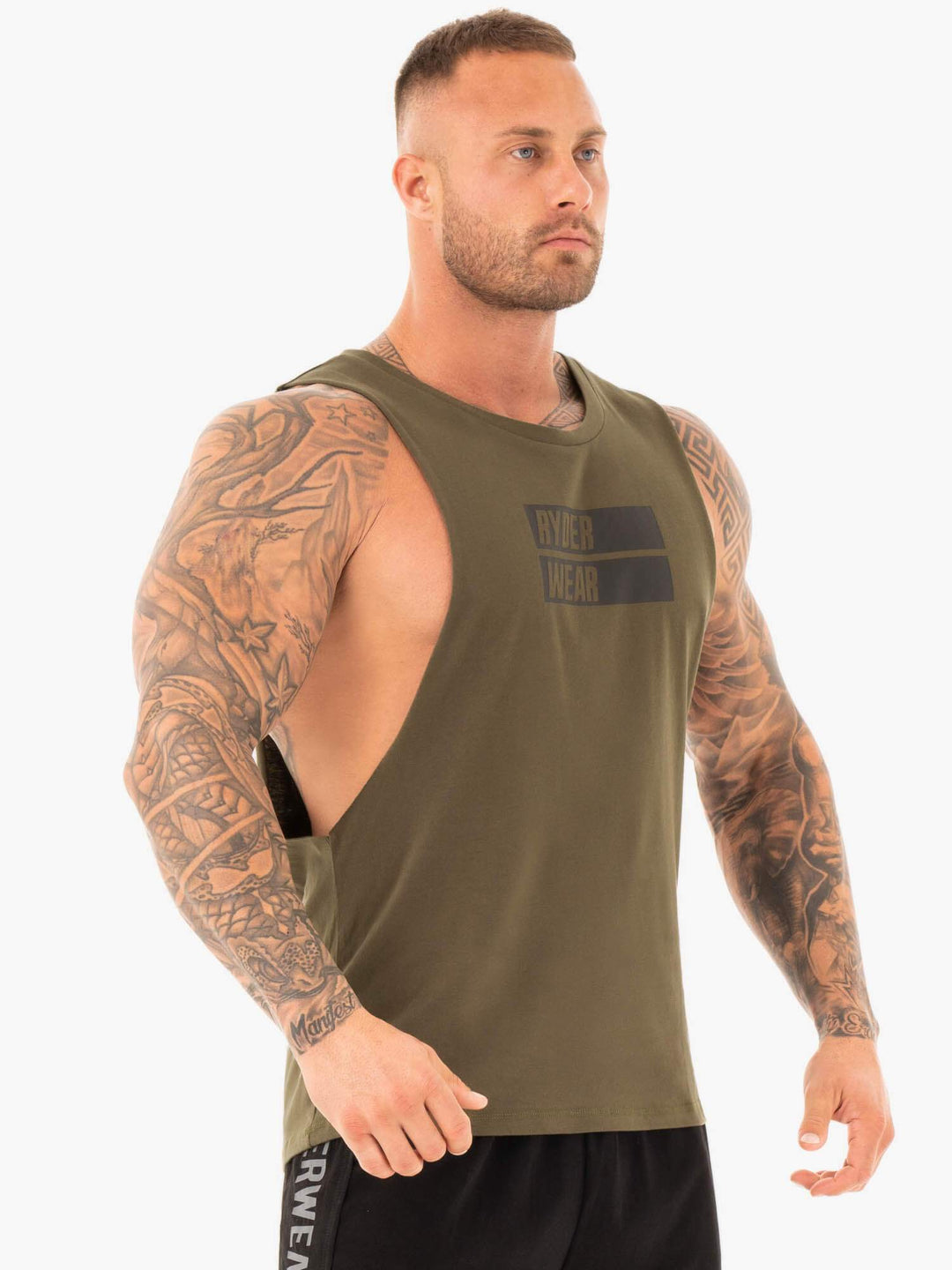 Iron Baller Tank - Khaki Clothing Ryderwear 