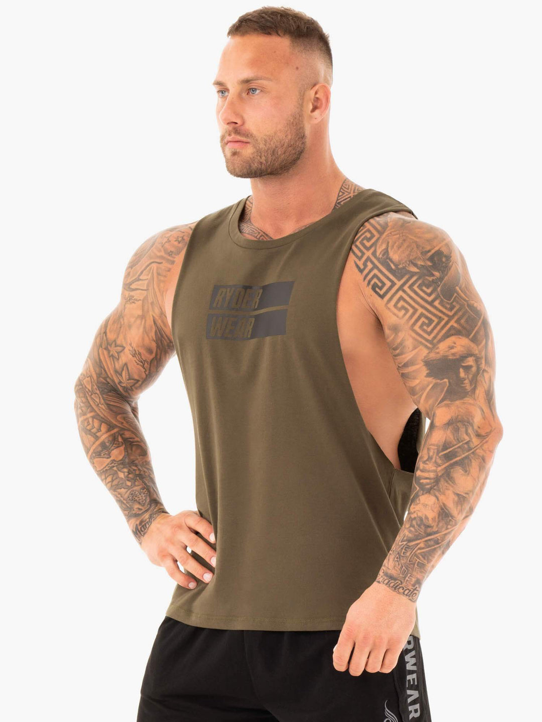 Iron Baller Tank - Khaki Clothing Ryderwear 