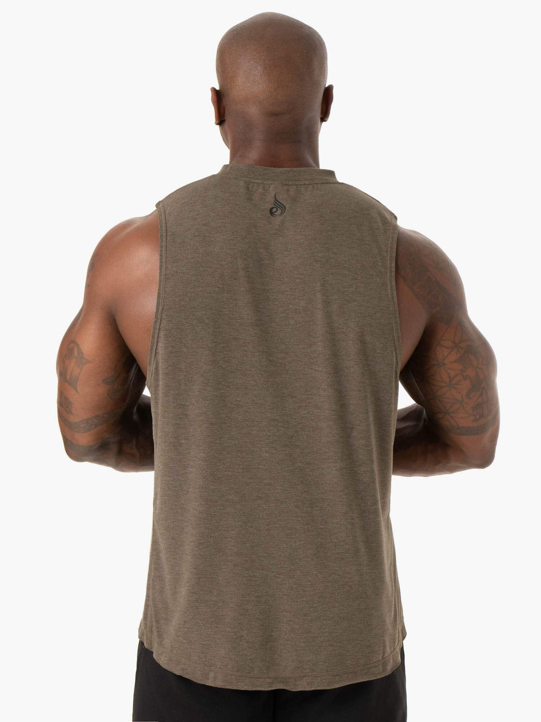 Iron Baller Tank - Khaki Marl Clothing Ryderwear 