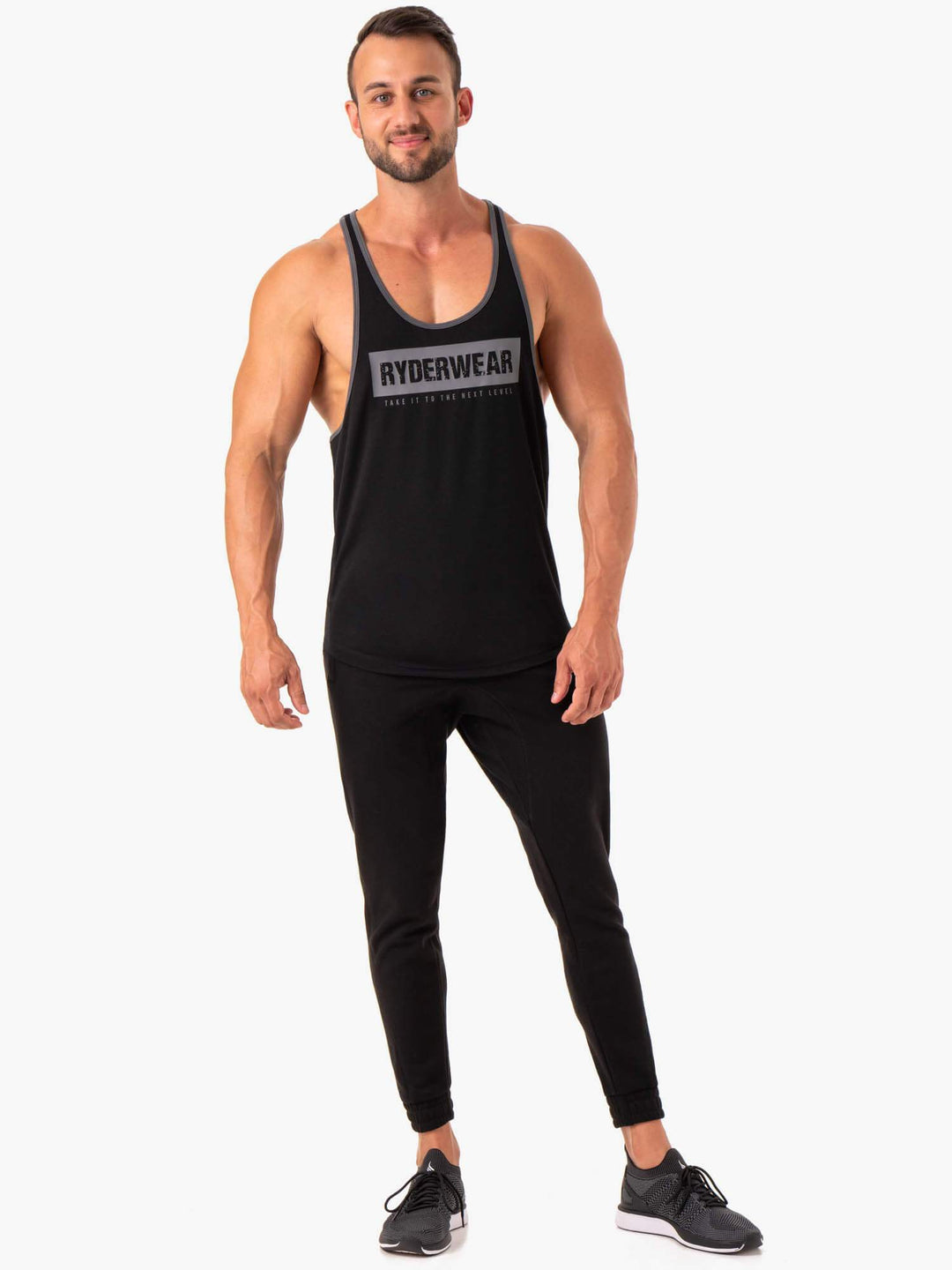 Iron Stringer T-Back - Black Clothing Ryderwear 