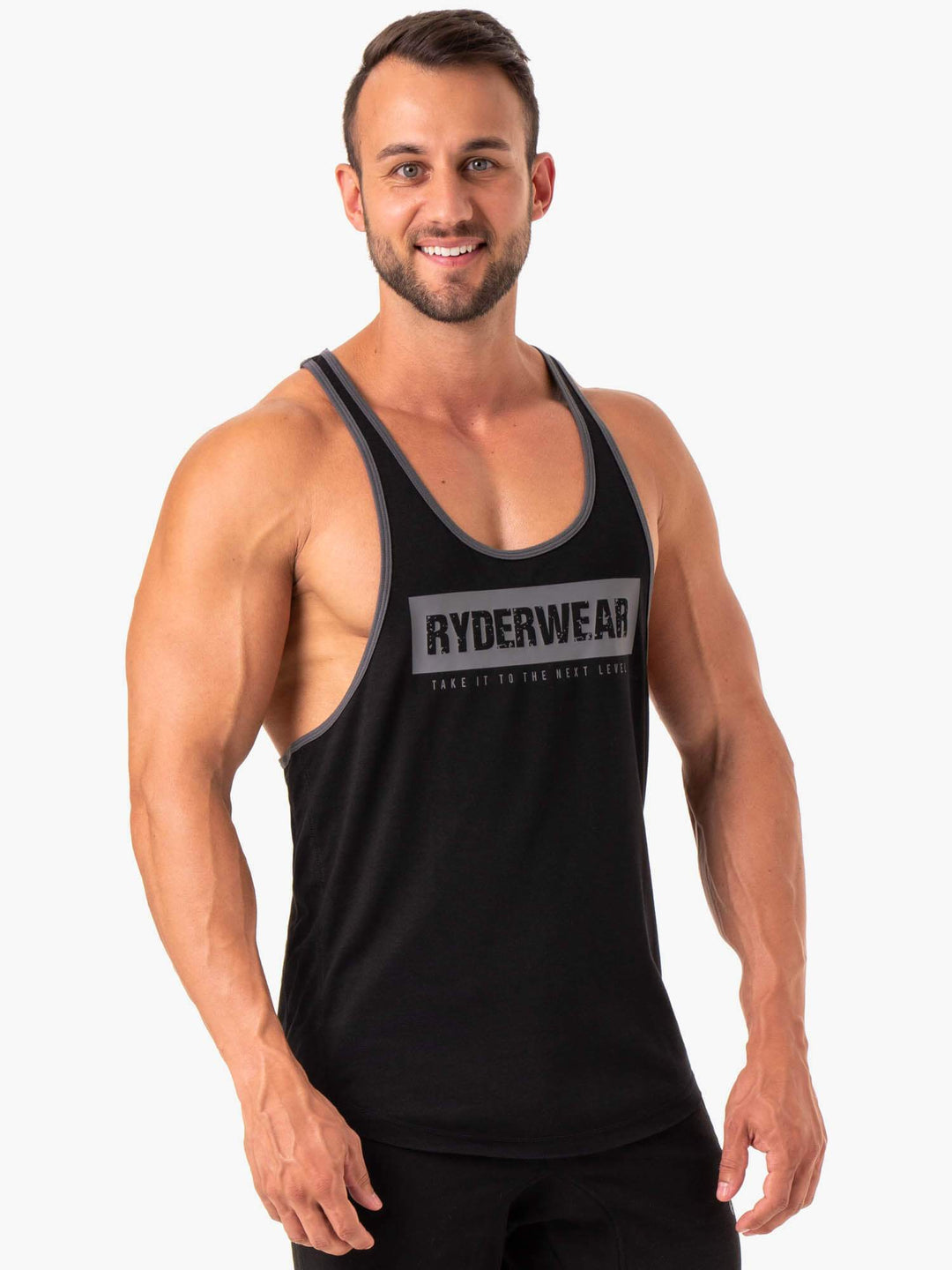 Iron Stringer T-Back - Black Clothing Ryderwear 