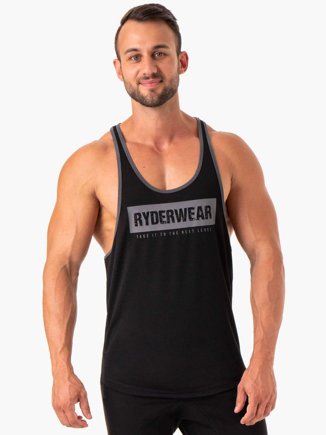 Iron Stringer T-Back - Black Clothing Ryderwear 