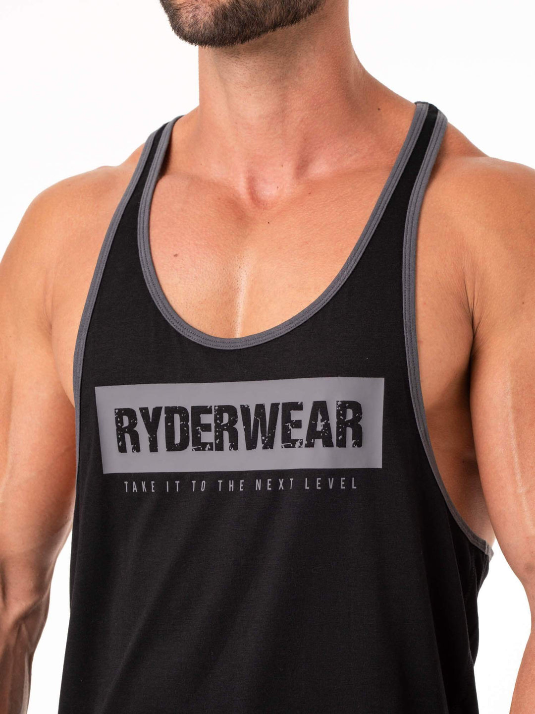 Iron Stringer T-Back - Black Clothing Ryderwear 