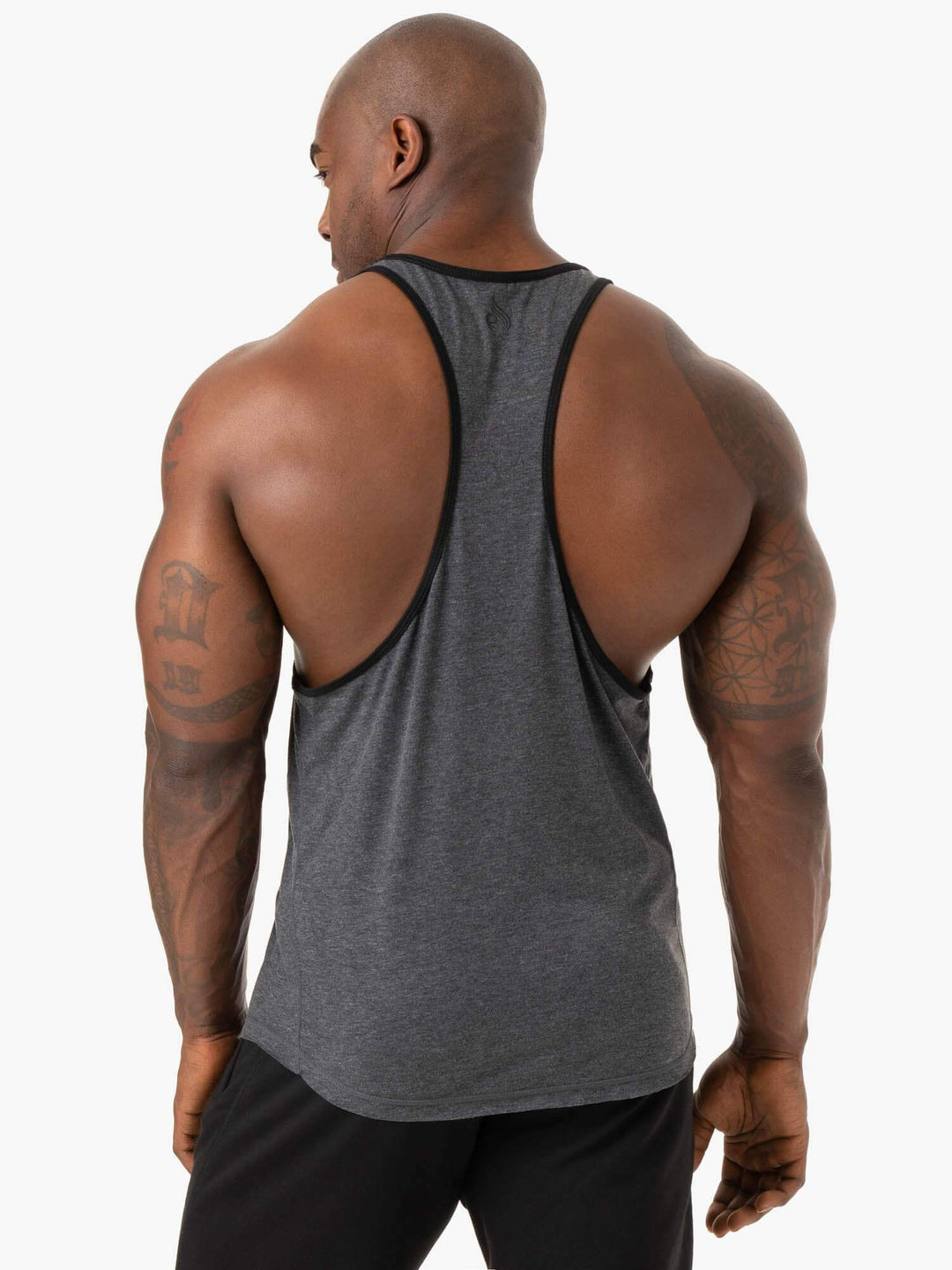 Iron Stringer T-Back - Charcoal Marl Clothing Ryderwear 