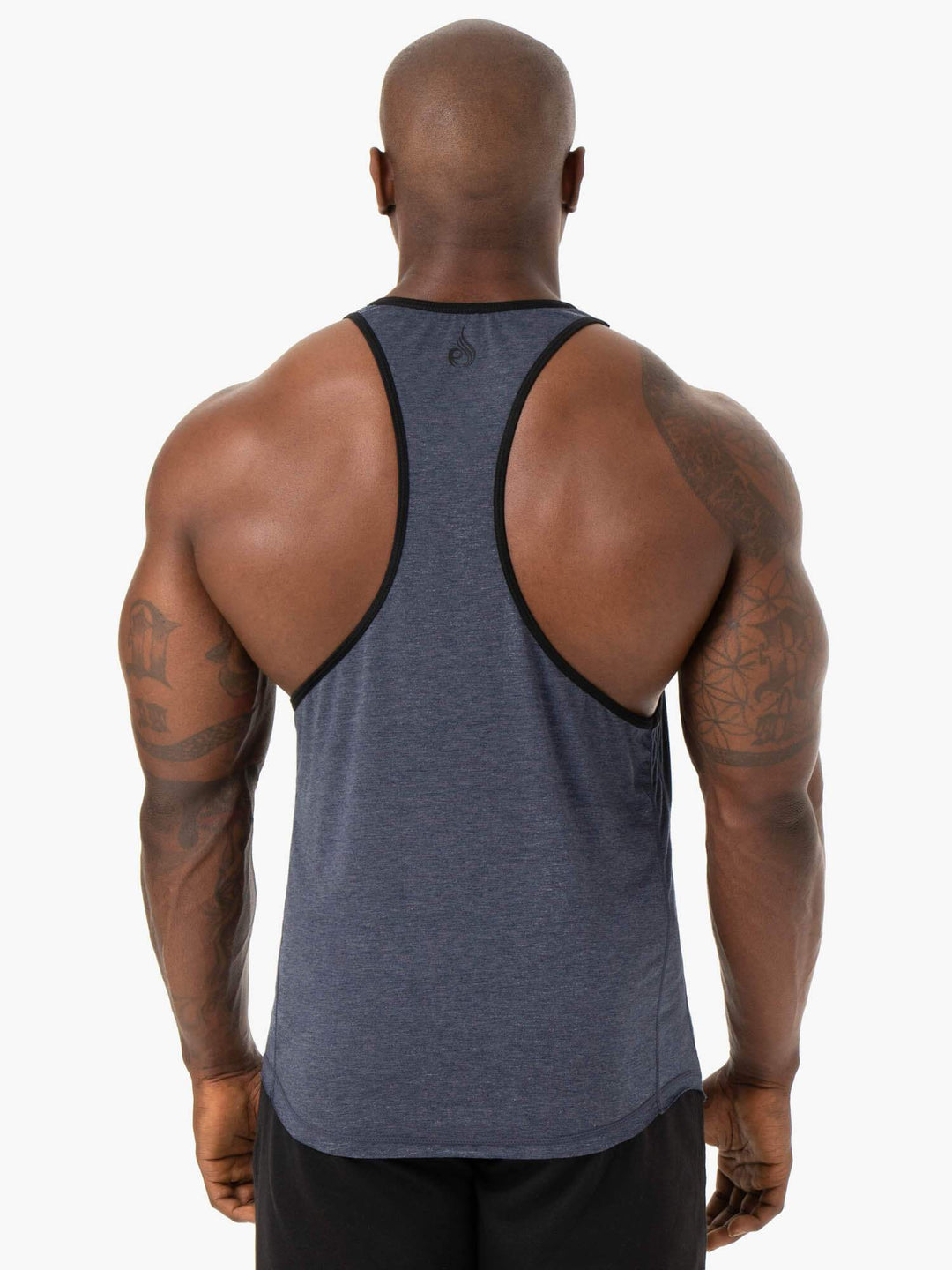 Iron Stringer T-Back - Navy Marl Clothing Ryderwear 