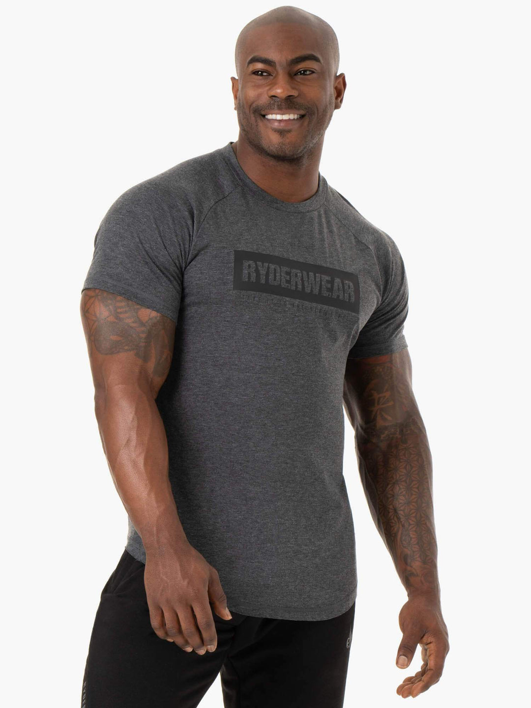 Iron T-Shirt - Charcoal Marl Clothing Ryderwear 