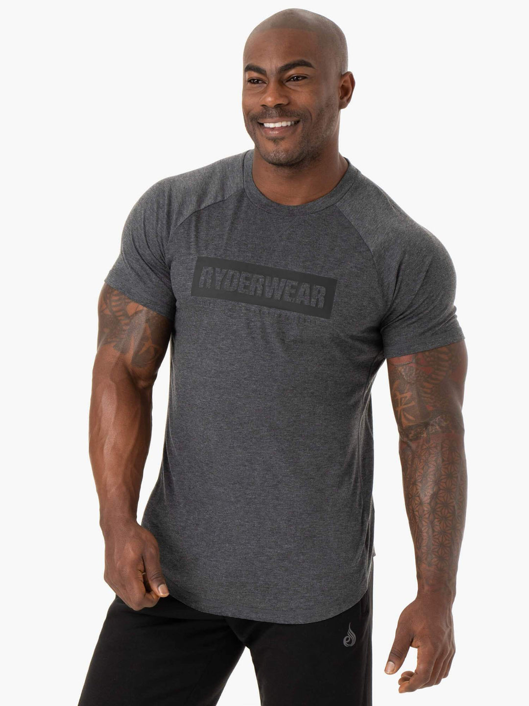 Iron T-Shirt - Charcoal Marl Clothing Ryderwear 