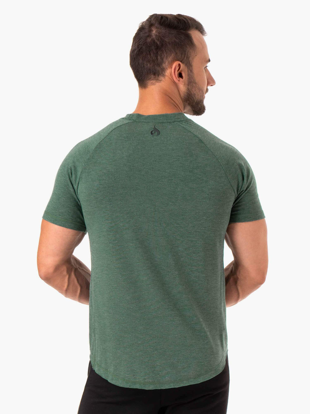 Iron T-Shirt - Green Marl Clothing Ryderwear 