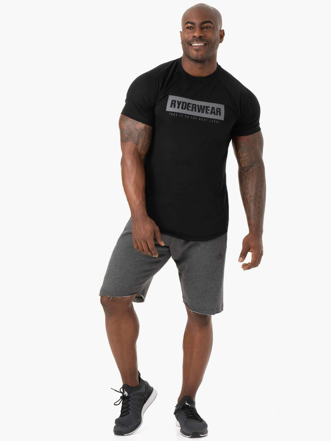 Iron Track Shorts - Charcoal Marl Clothing Ryderwear 