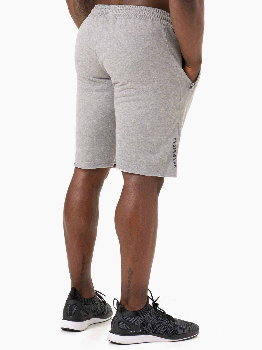 Iron Track Shorts - Grey Marl Clothing Ryderwear 