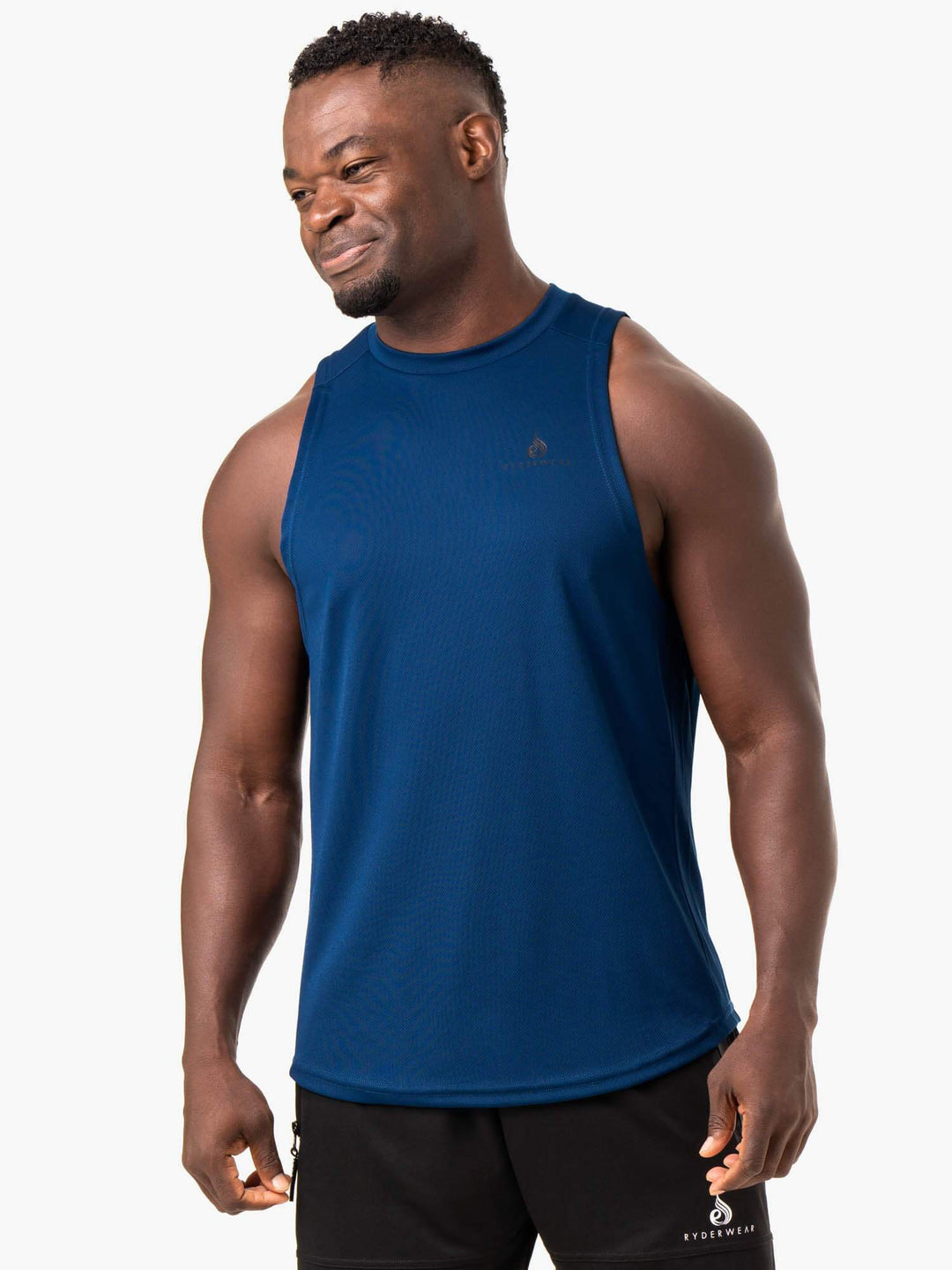 Lift Mesh Baller Tank - Blue Clothing Ryderwear 