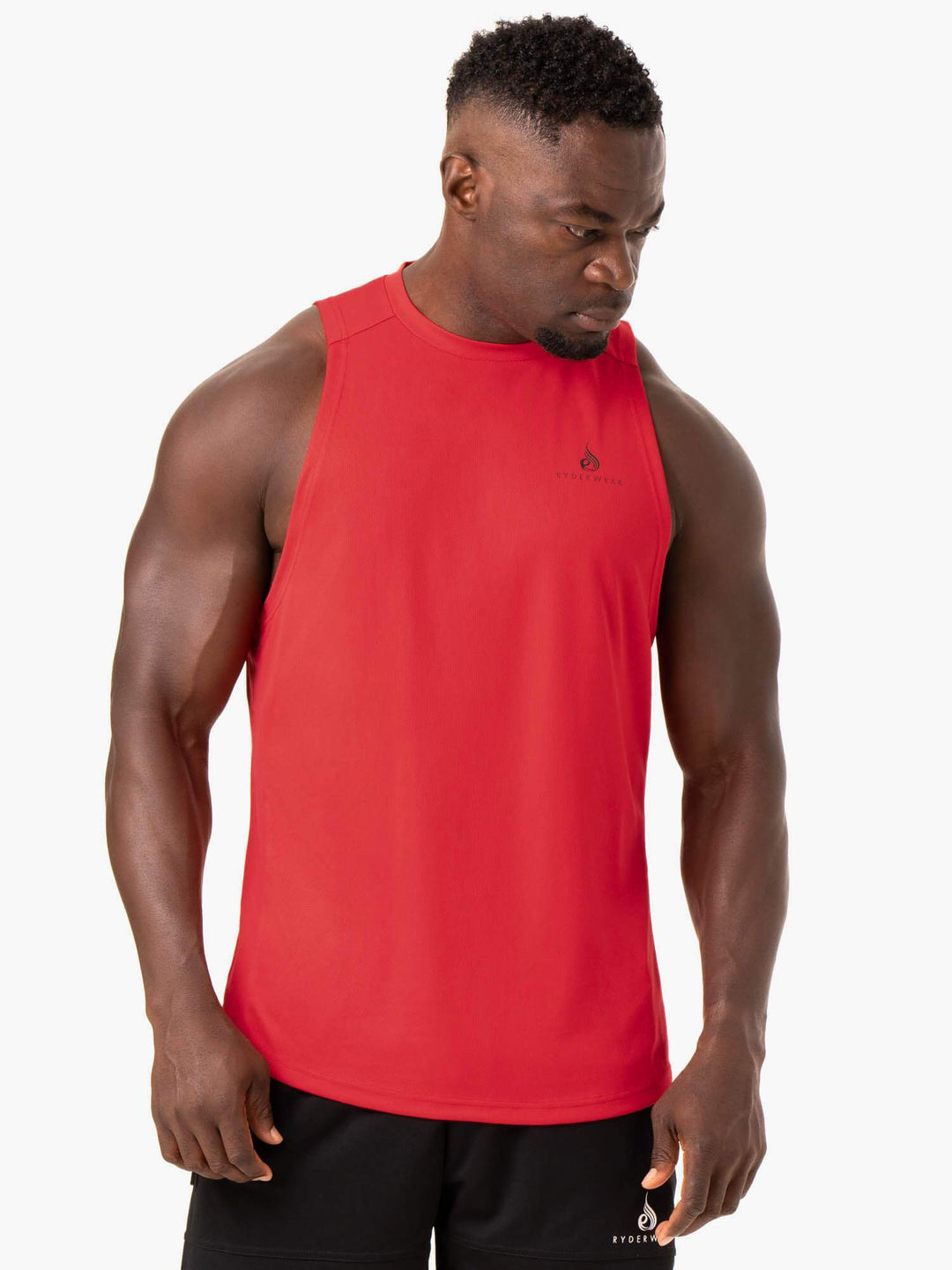 Lift Mesh Baller Tank - Red Clothing Ryderwear 