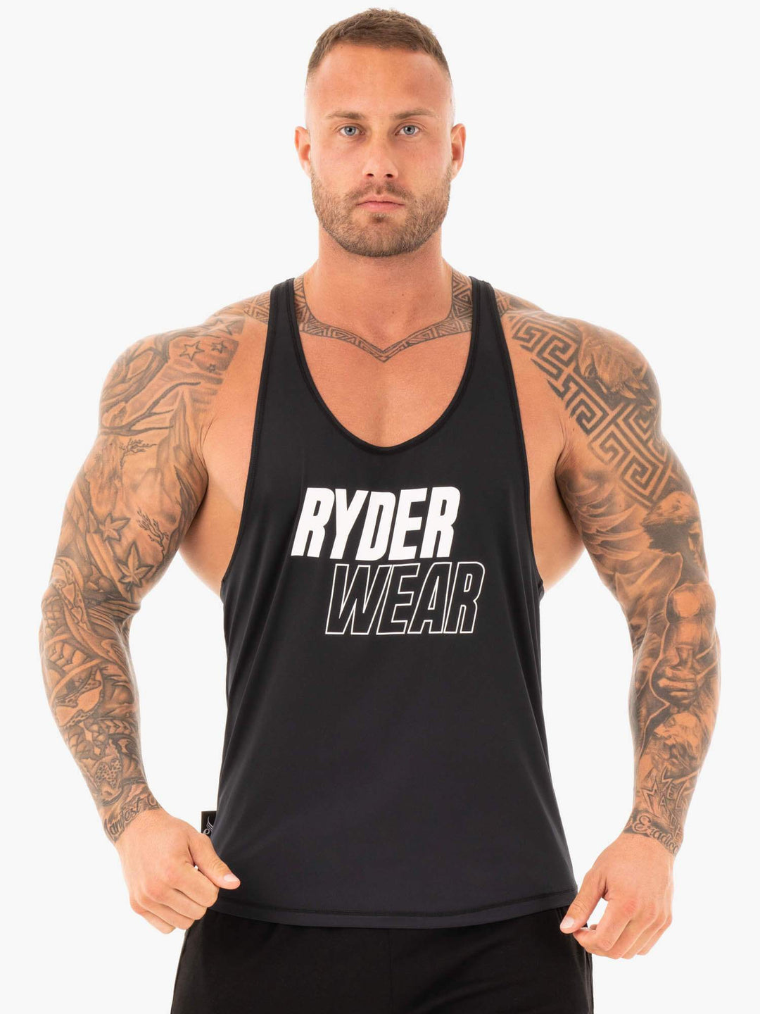 Lift T-Back Stringer - Black Clothing Ryderwear 