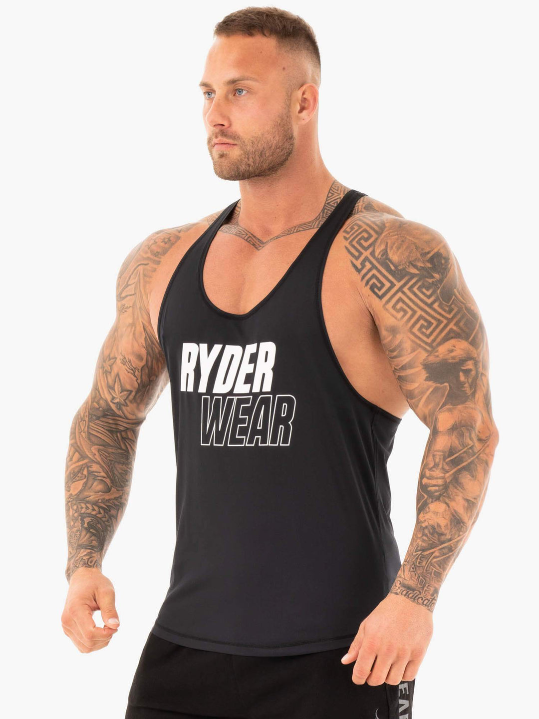 Lift T-Back Stringer - Black Clothing Ryderwear 