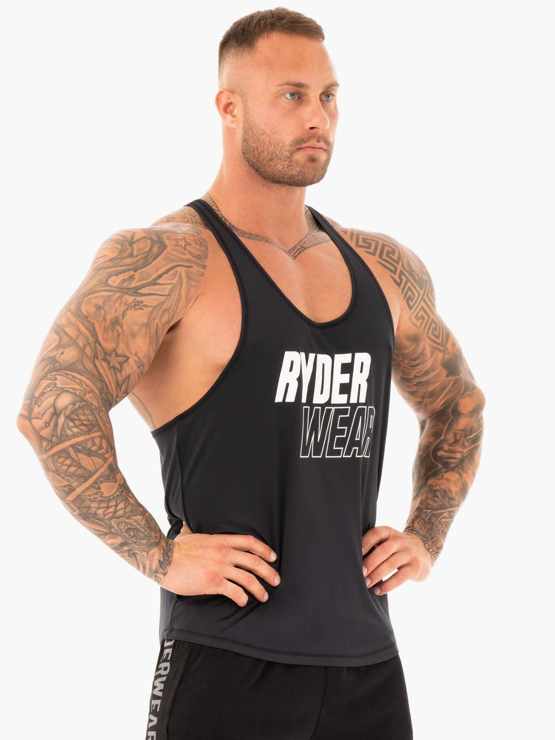 Lift T-Back Stringer - Black Clothing Ryderwear 