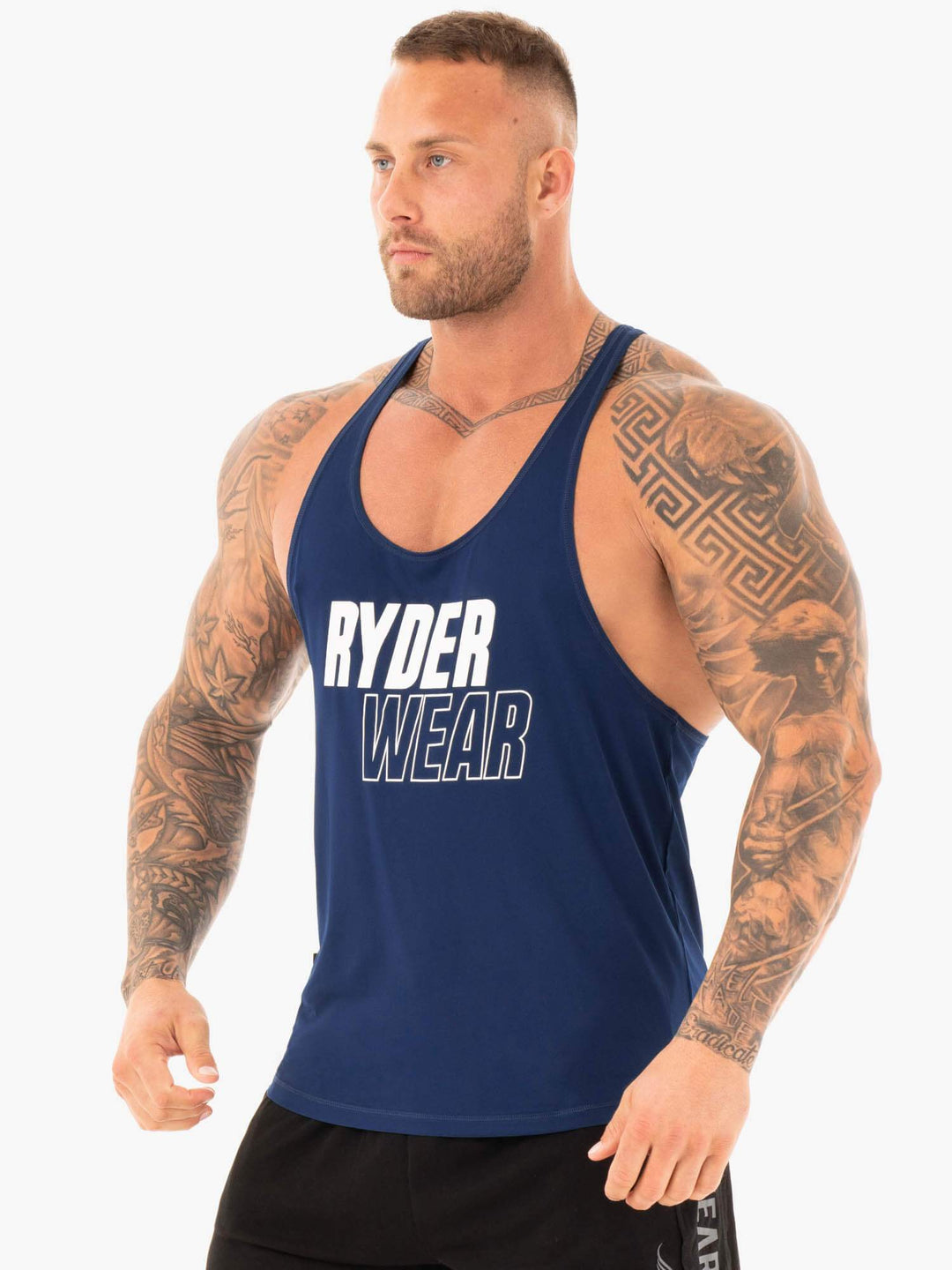 Lift T-Back Stringer - Navy Clothing Ryderwear 