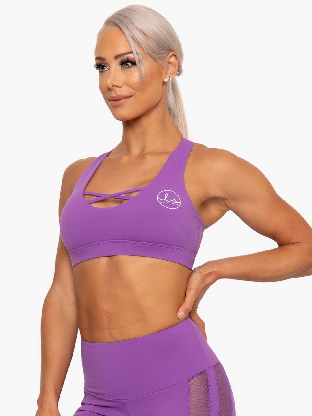 LSRW Sports Bra - Purple Clothing Ryderwear 