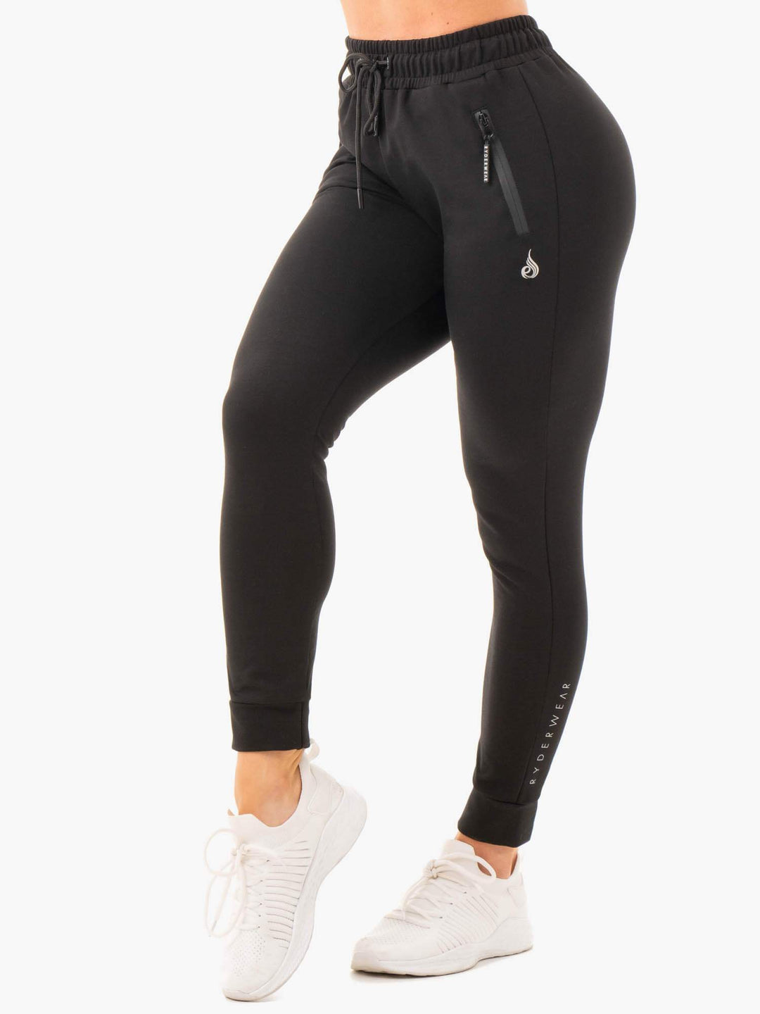 Luxe Track Pants - Black Clothing Ryderwear 