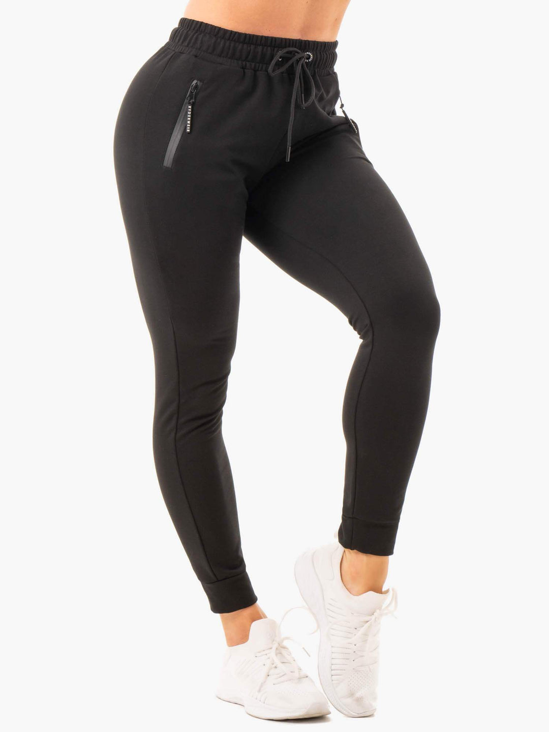 Luxe Track Pants - Black Clothing Ryderwear 