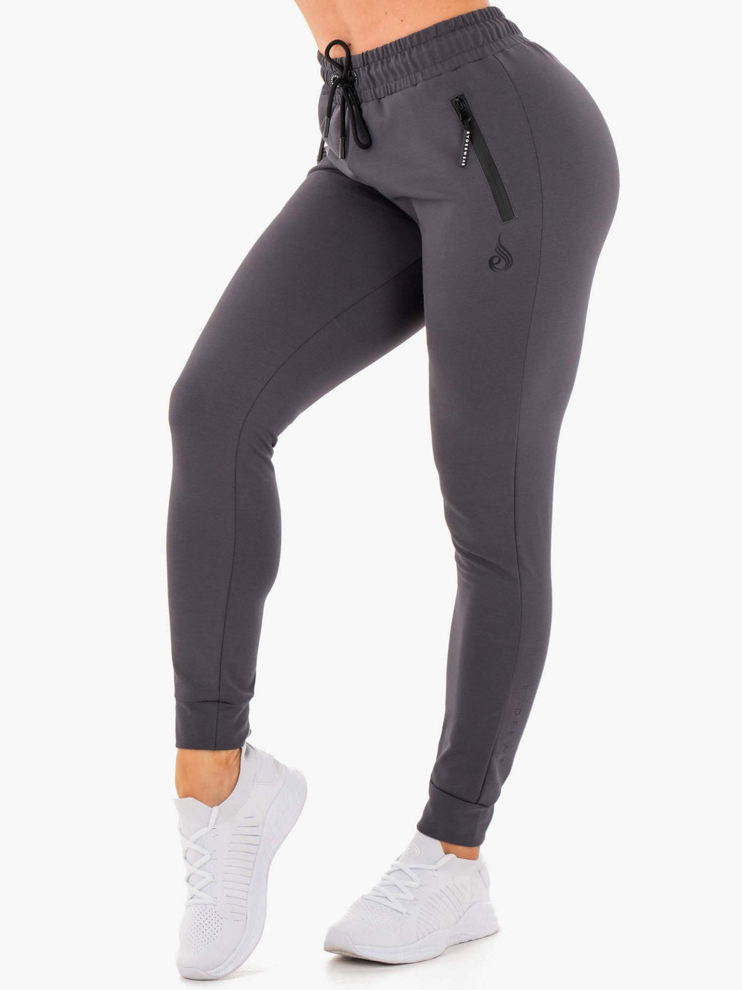 Luxe Track Pants - Charcoal Clothing Ryderwear 