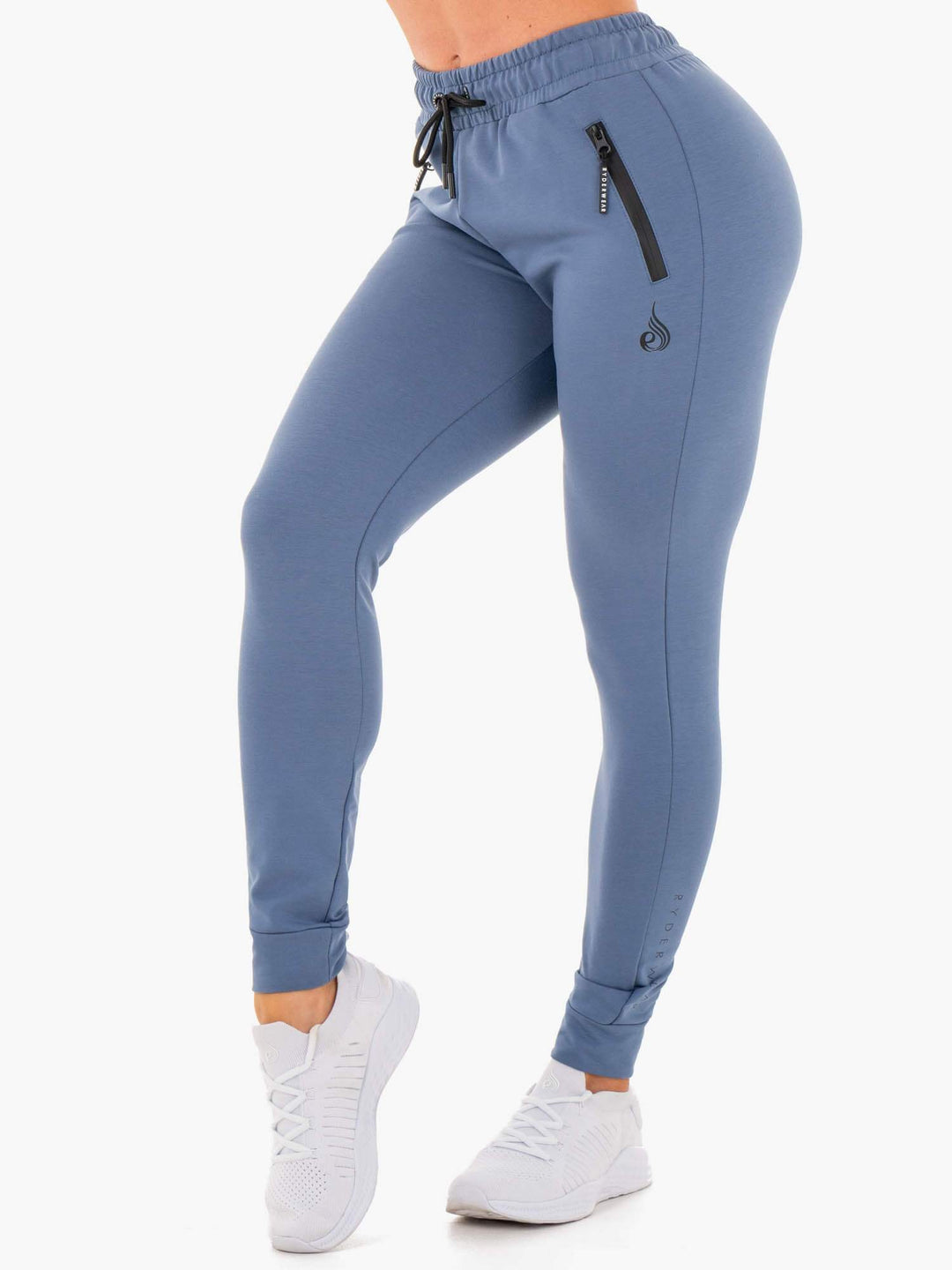 Luxe Track Pants - Steel Blue Clothing Ryderwear 