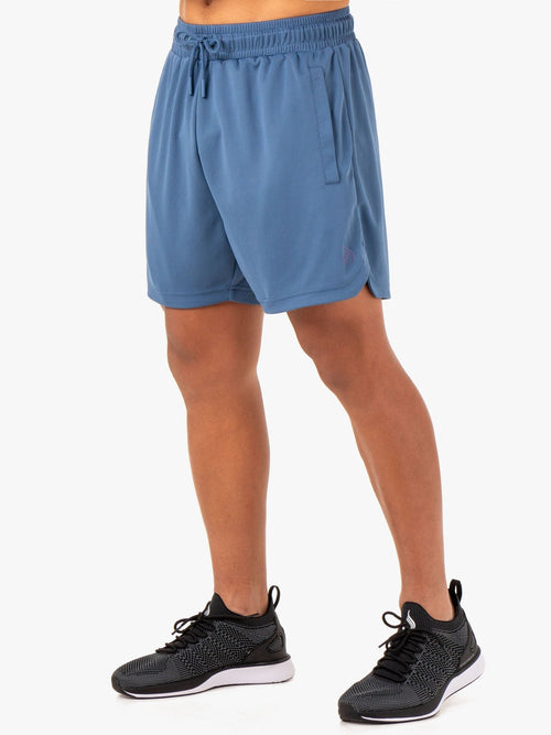 Mesh Training Shorts Blue