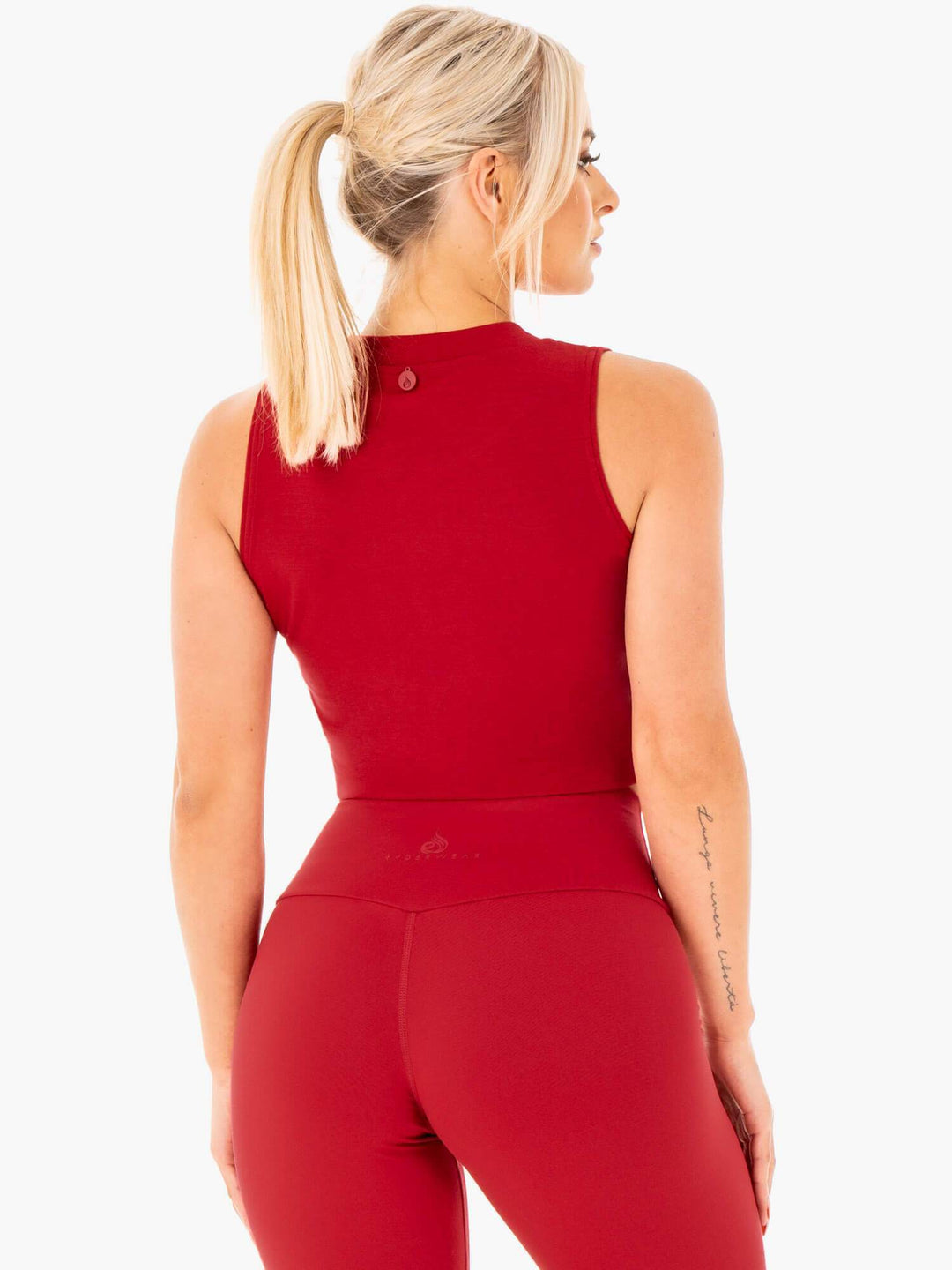 Motion Crop Top - Red Clothing Ryderwear 