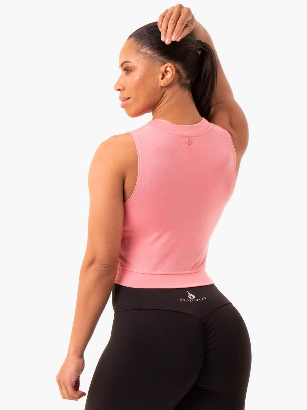 Motion Crop Top - Rose Pink Clothing Ryderwear 