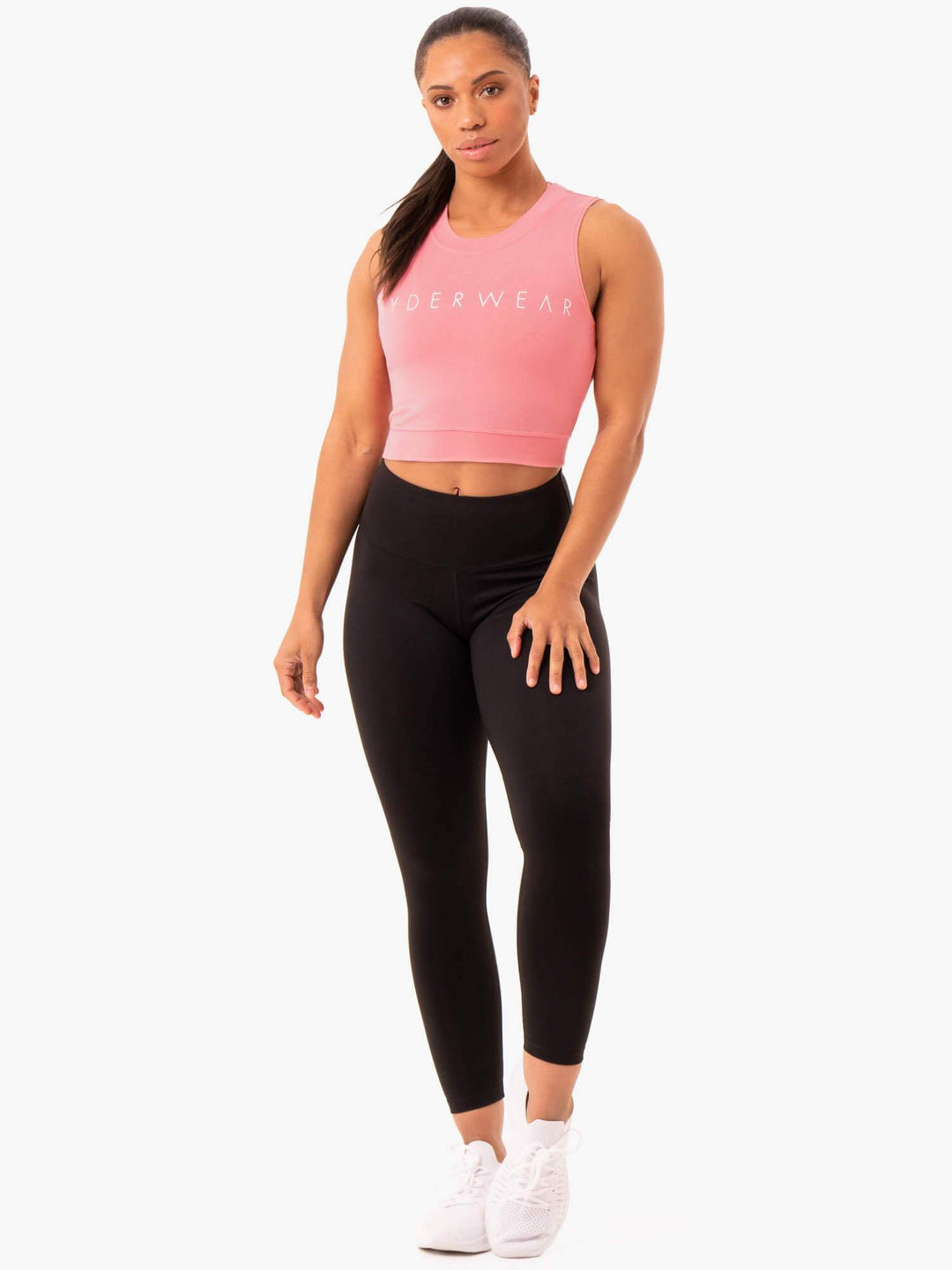 Motion Crop Top - Rose Pink Clothing Ryderwear 