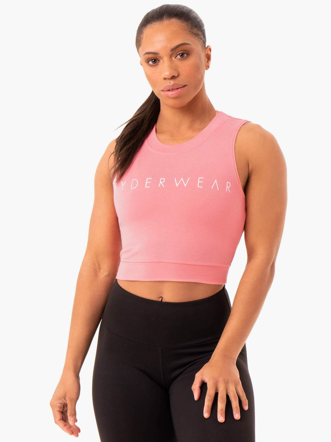 Motion Crop Top - Rose Pink Clothing Ryderwear 