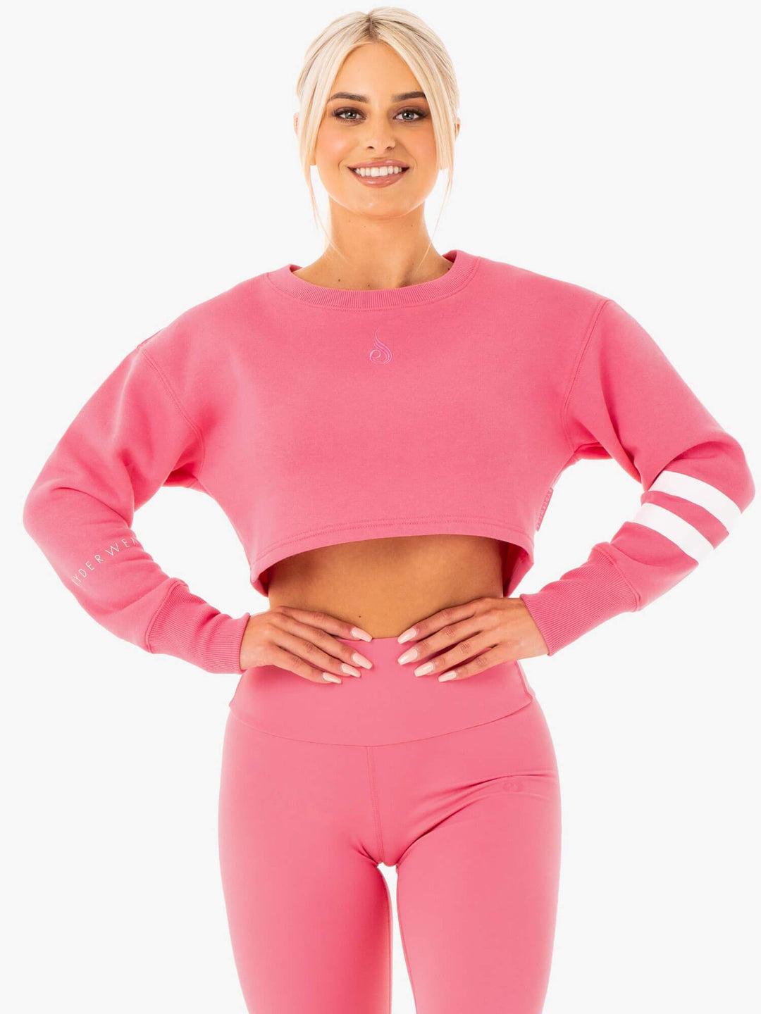 Motion Cropped Sweater - Pink Lemonade Clothing Ryderwear 