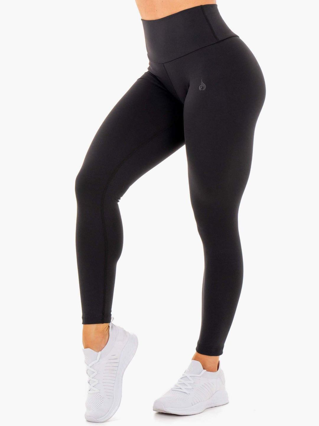 Motion High Waisted Leggings - Black Clothing Ryderwear 