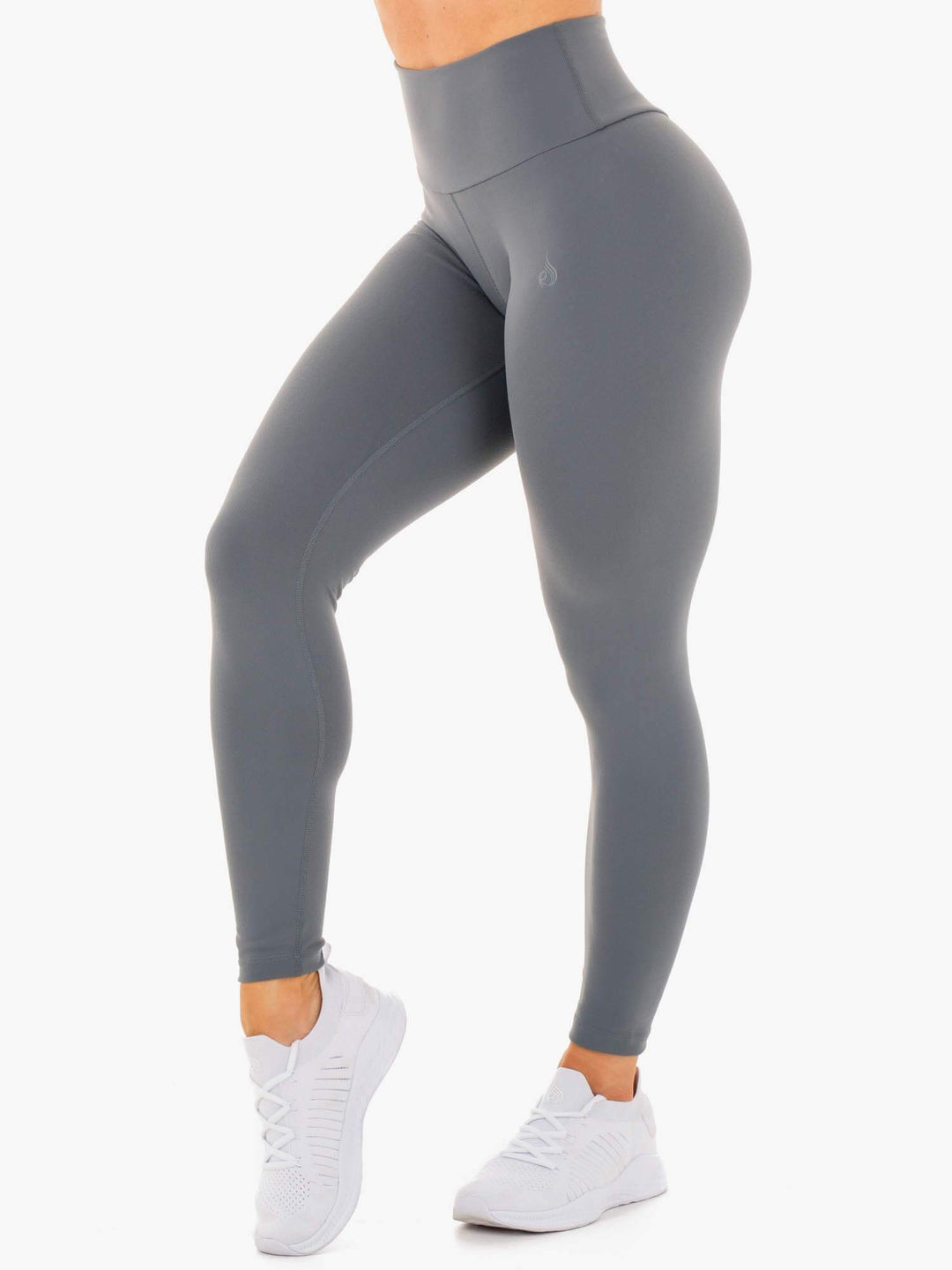 Motion High Waisted Leggings - Charcoal Clothing Ryderwear 