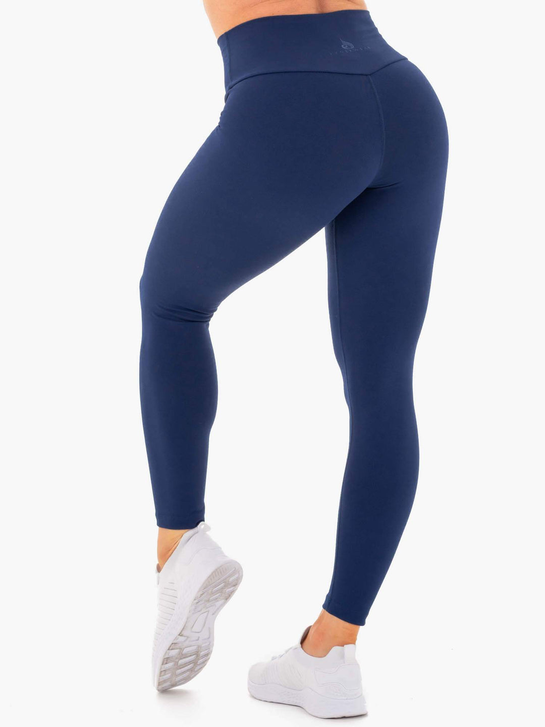 Motion High Waisted Leggings - Navy Clothing Ryderwear 