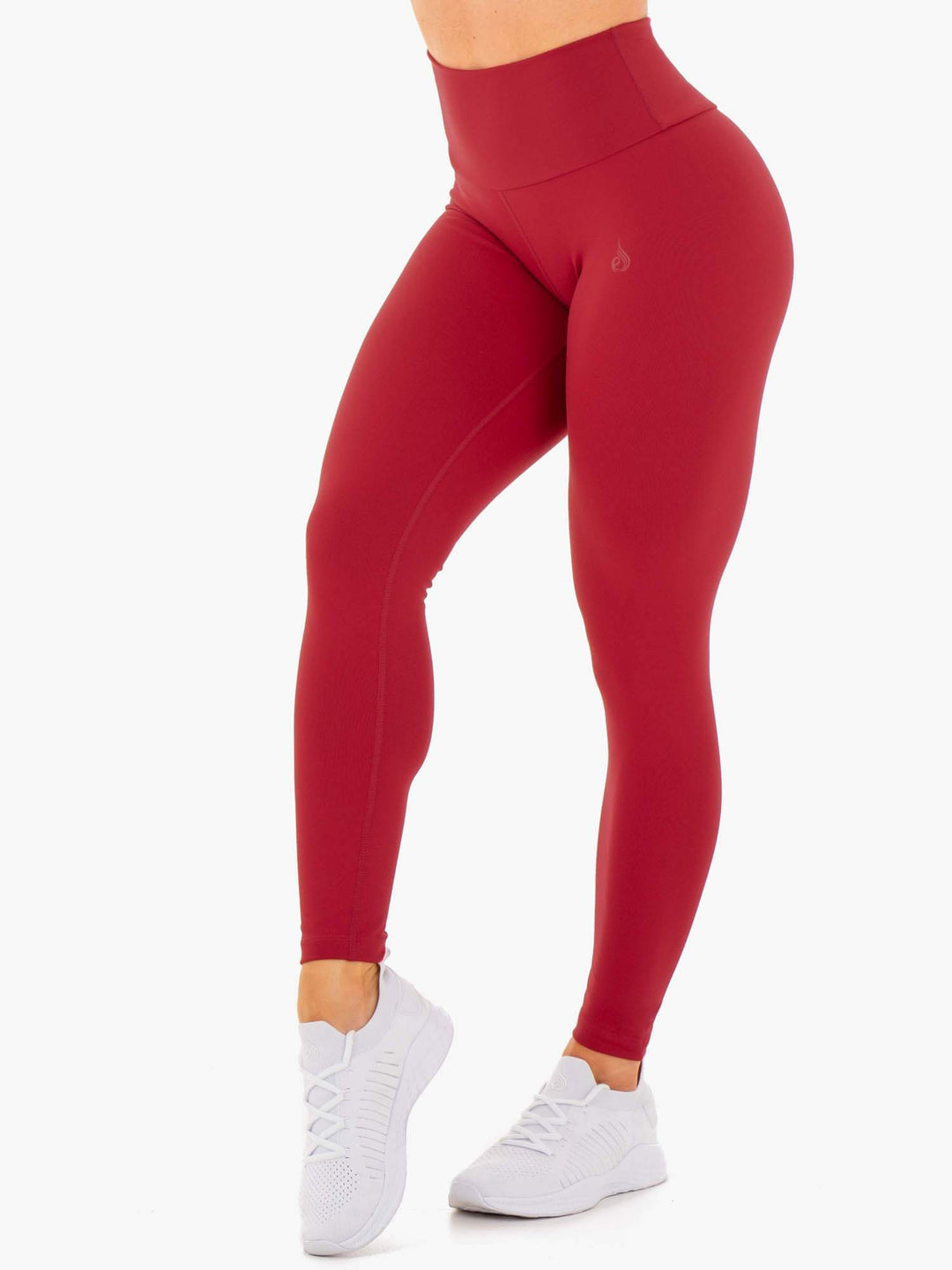 Motion High Waisted Leggings - Red Clothing Ryderwear 