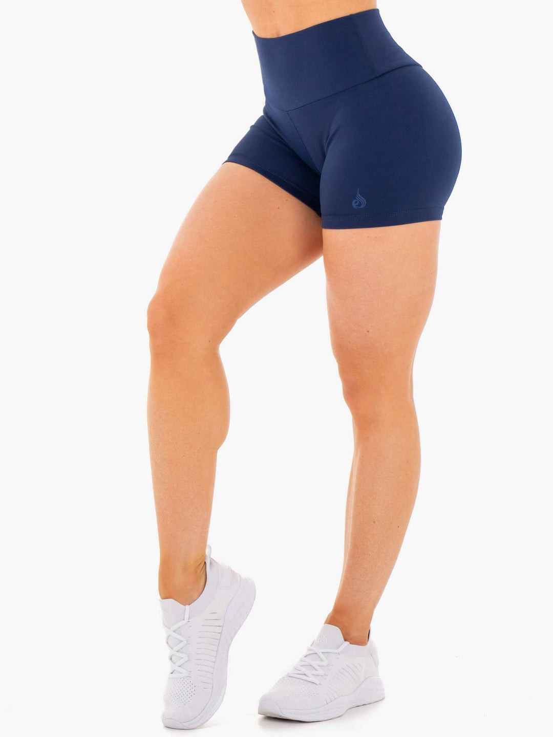 Motion High Waisted Shorts - Navy Clothing Ryderwear 