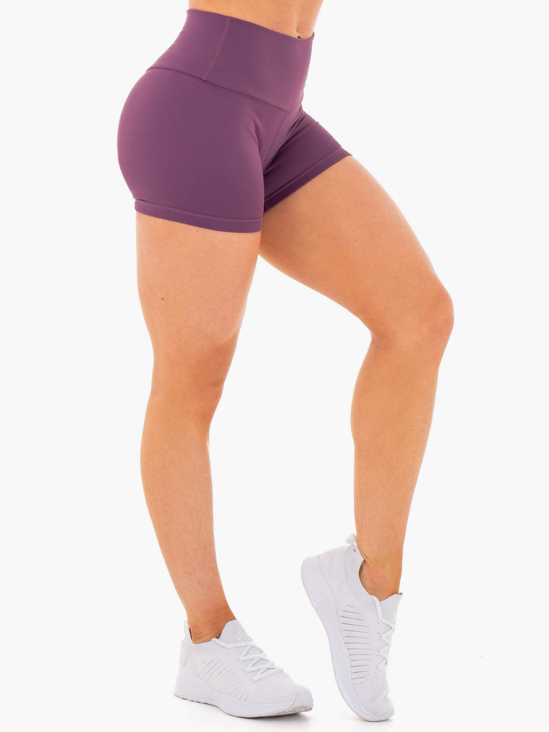 Motion High Waisted Shorts - Purple Clothing Ryderwear 