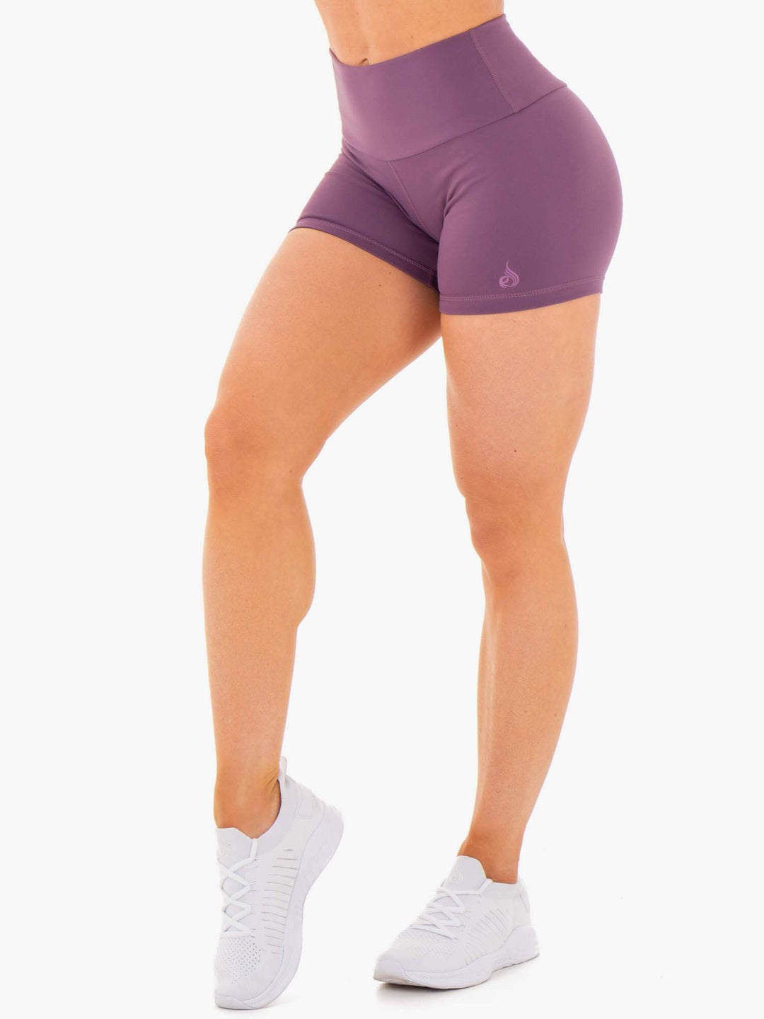 Motion High Waisted Shorts - Purple Clothing Ryderwear 