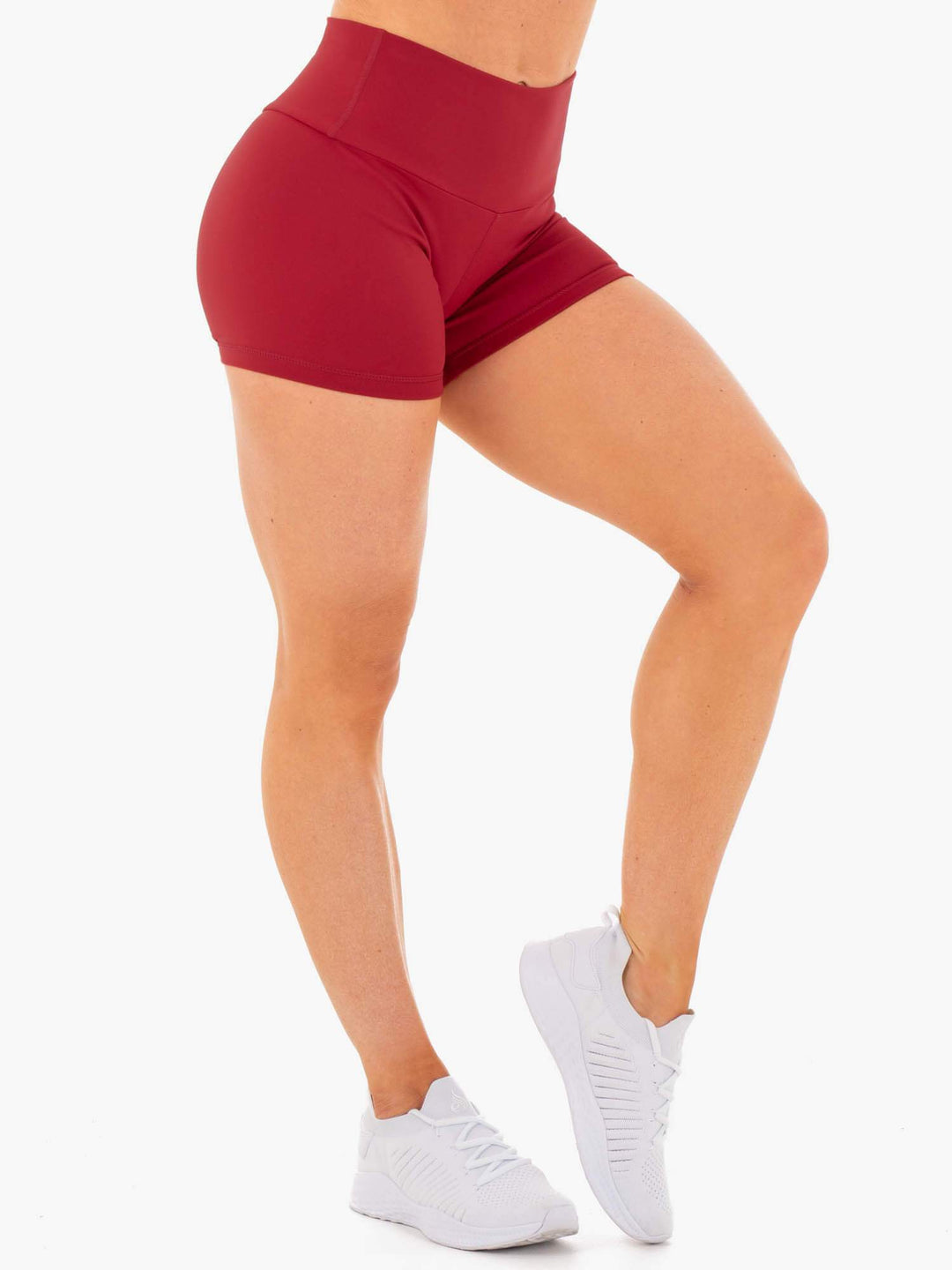 Motion High Waisted Shorts - Red Clothing Ryderwear 