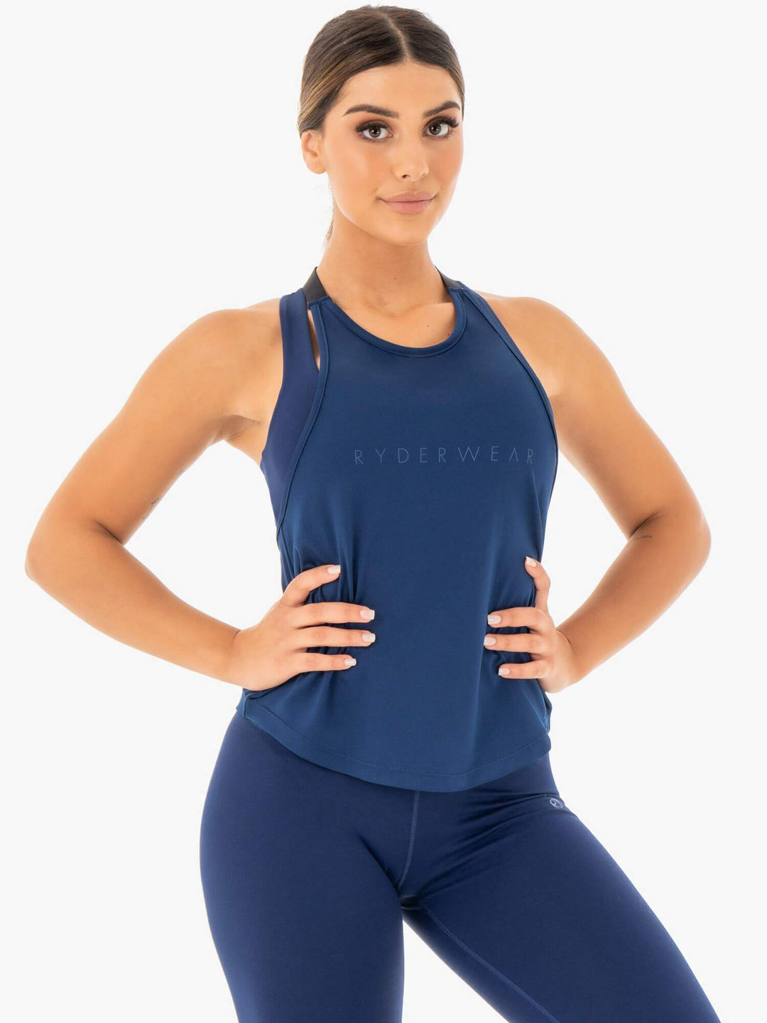 Motion Slinky T-Back - Navy Clothing Ryderwear 