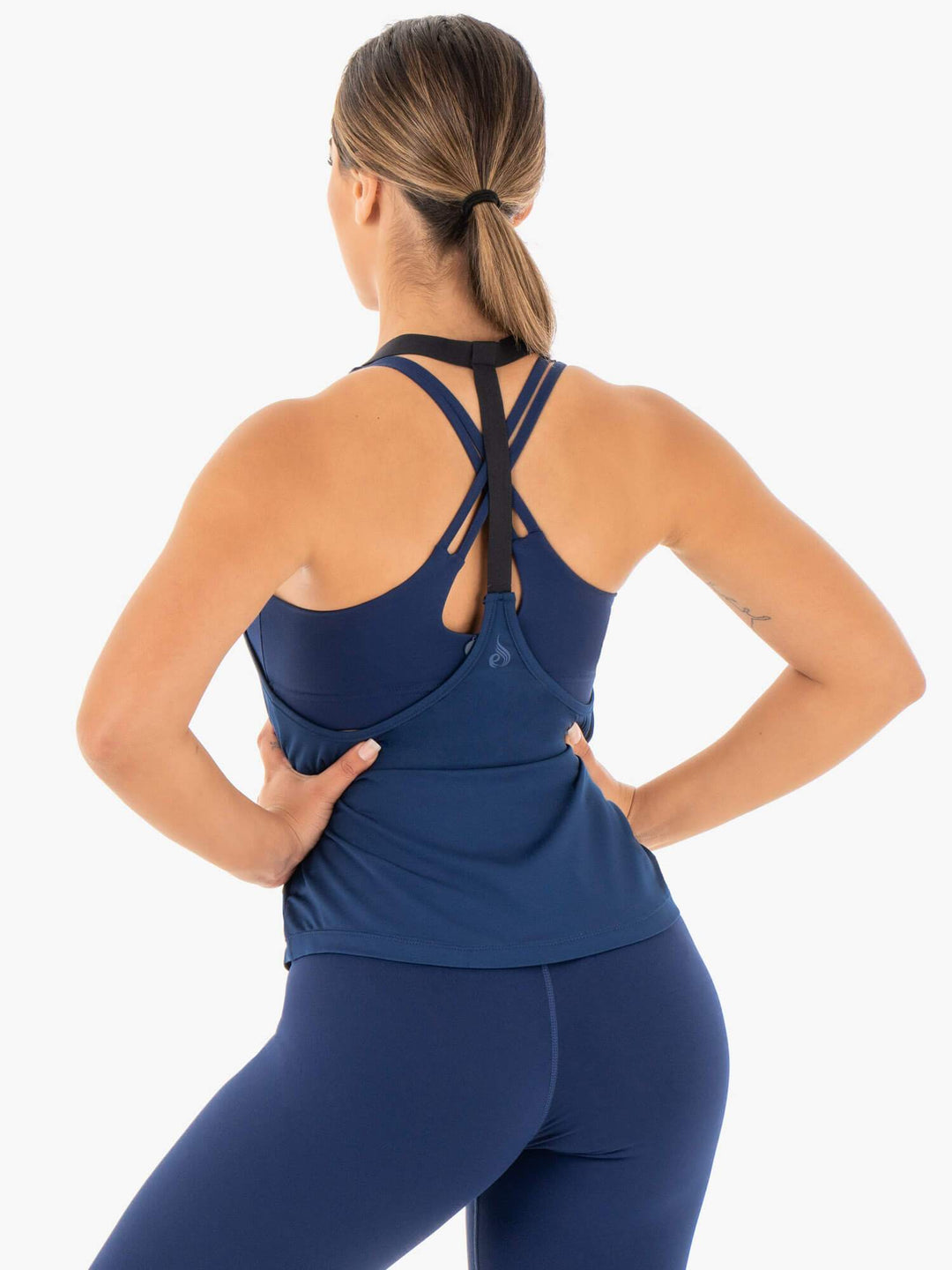 Motion Slinky T-Back - Navy Clothing Ryderwear 