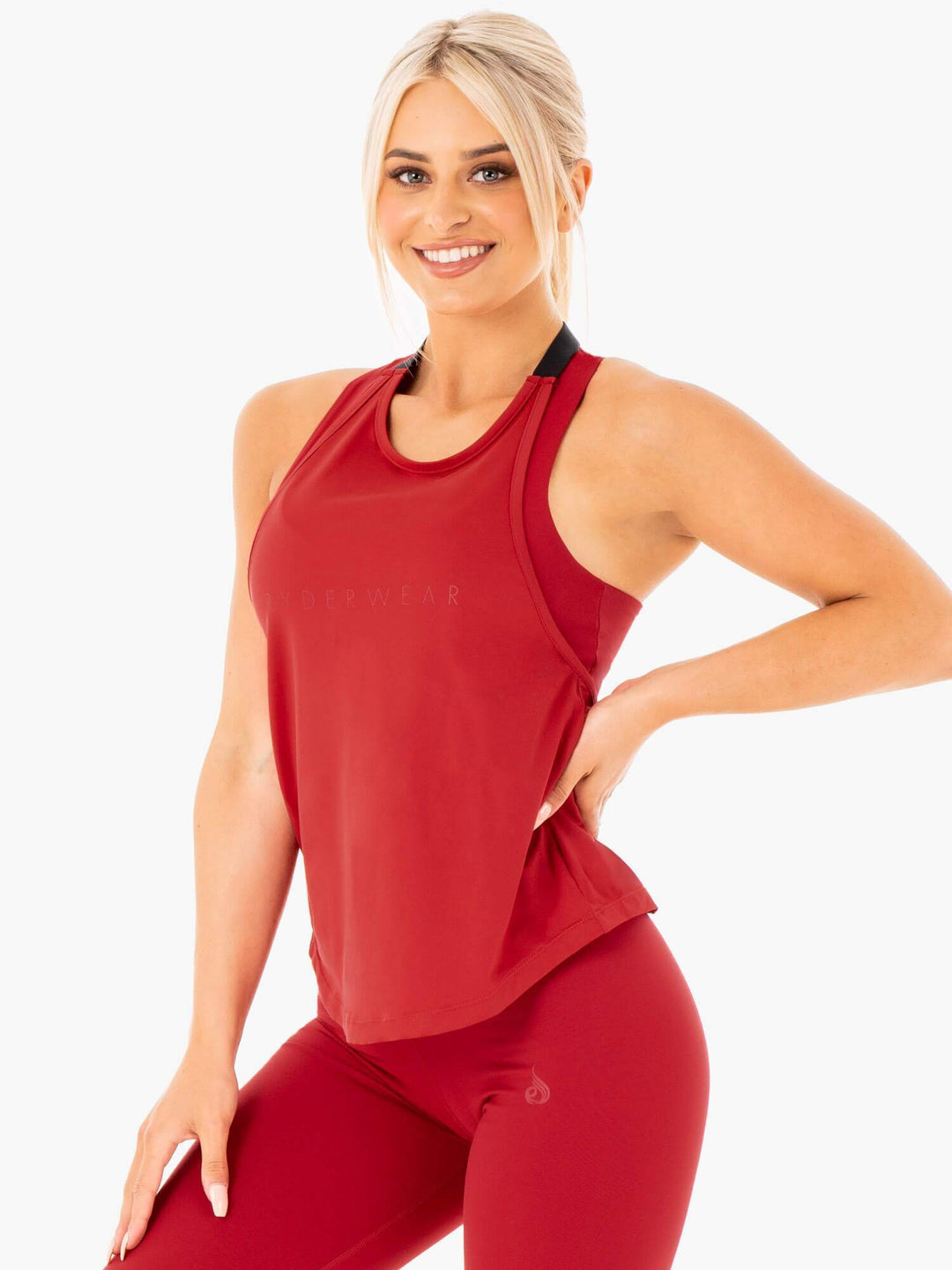 Motion Slinky T-Back - Red Clothing Ryderwear 