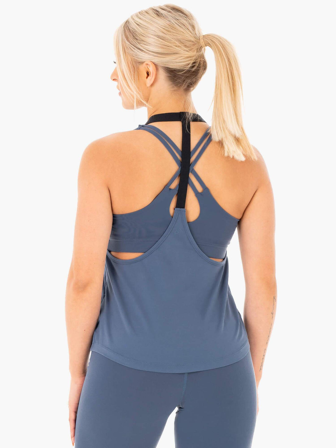 Motion Slinky T-Back - Steel Blue Clothing Ryderwear 