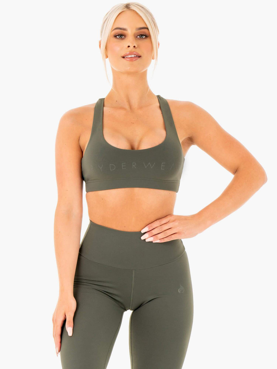 Motion Sports Bra - Khaki Clothing Ryderwear 