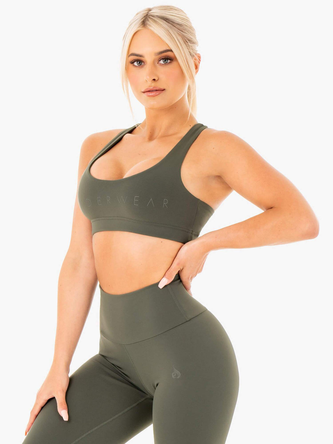 Motion Sports Bra - Khaki Clothing Ryderwear 