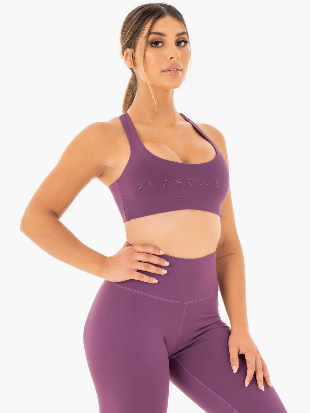 Motion Sports Bra - Purple Clothing Ryderwear 