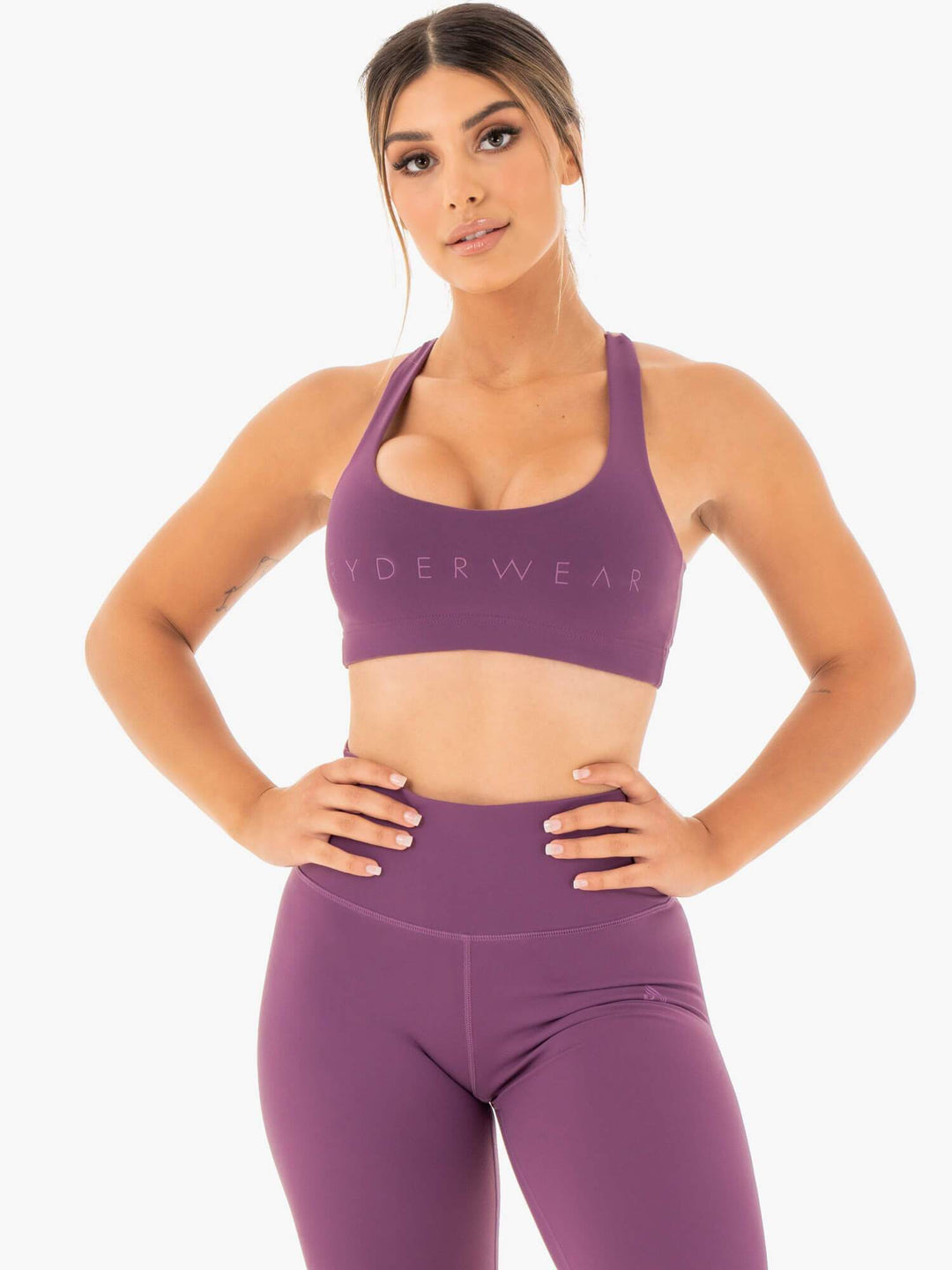 Motion Sports Bra - Purple Clothing Ryderwear 