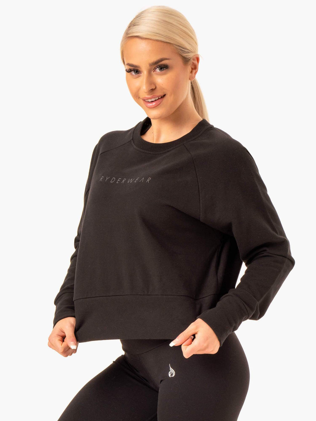 Motion Sweater - Black Clothing Ryderwear 