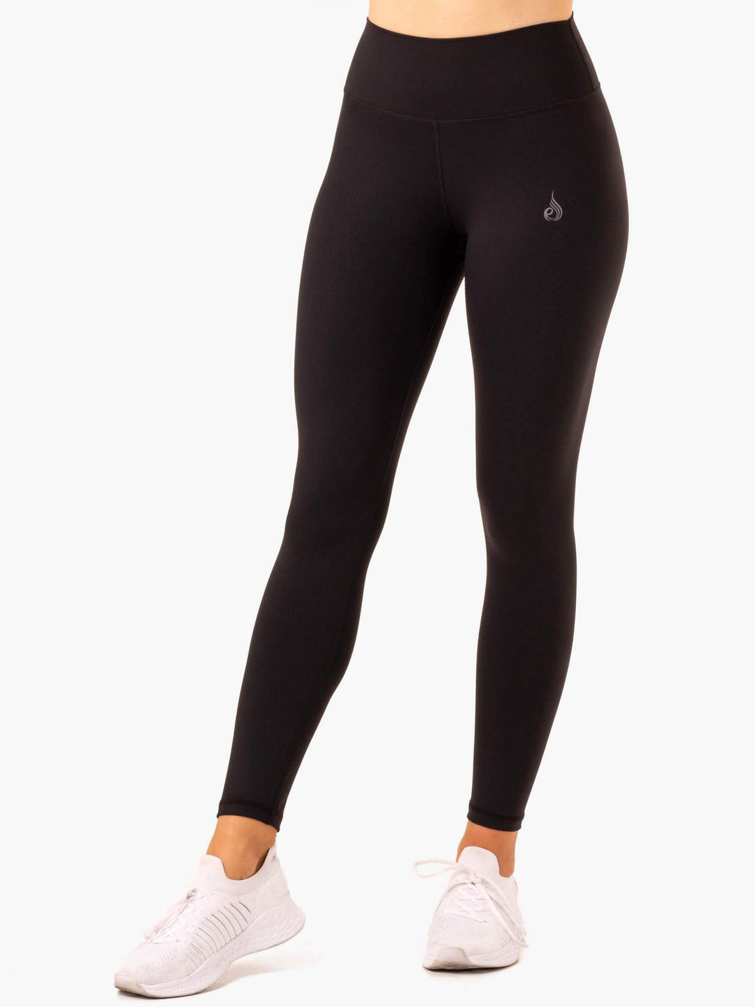 Movement High Waisted Pocket Leggings - Black Clothing Ryderwear 